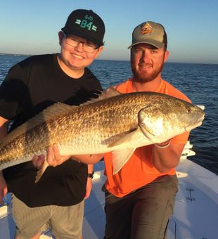 Hooked a Large Redfish in Freeport, FL